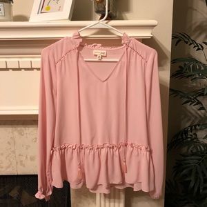 NWOT Madison Jules pink top